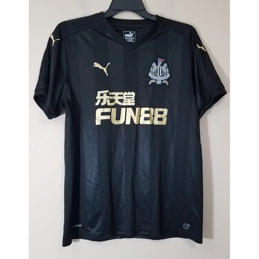 Puma New Castle United Jersey Men XL Soccer Football Third Kit 2017/2018 Black - Picture 8 of 8